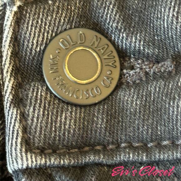 Old Navy Pop Icon Skinny Jeans Women's Black Denim Distressed Mid-Rise. Sz 16 - Picture 11 of 13